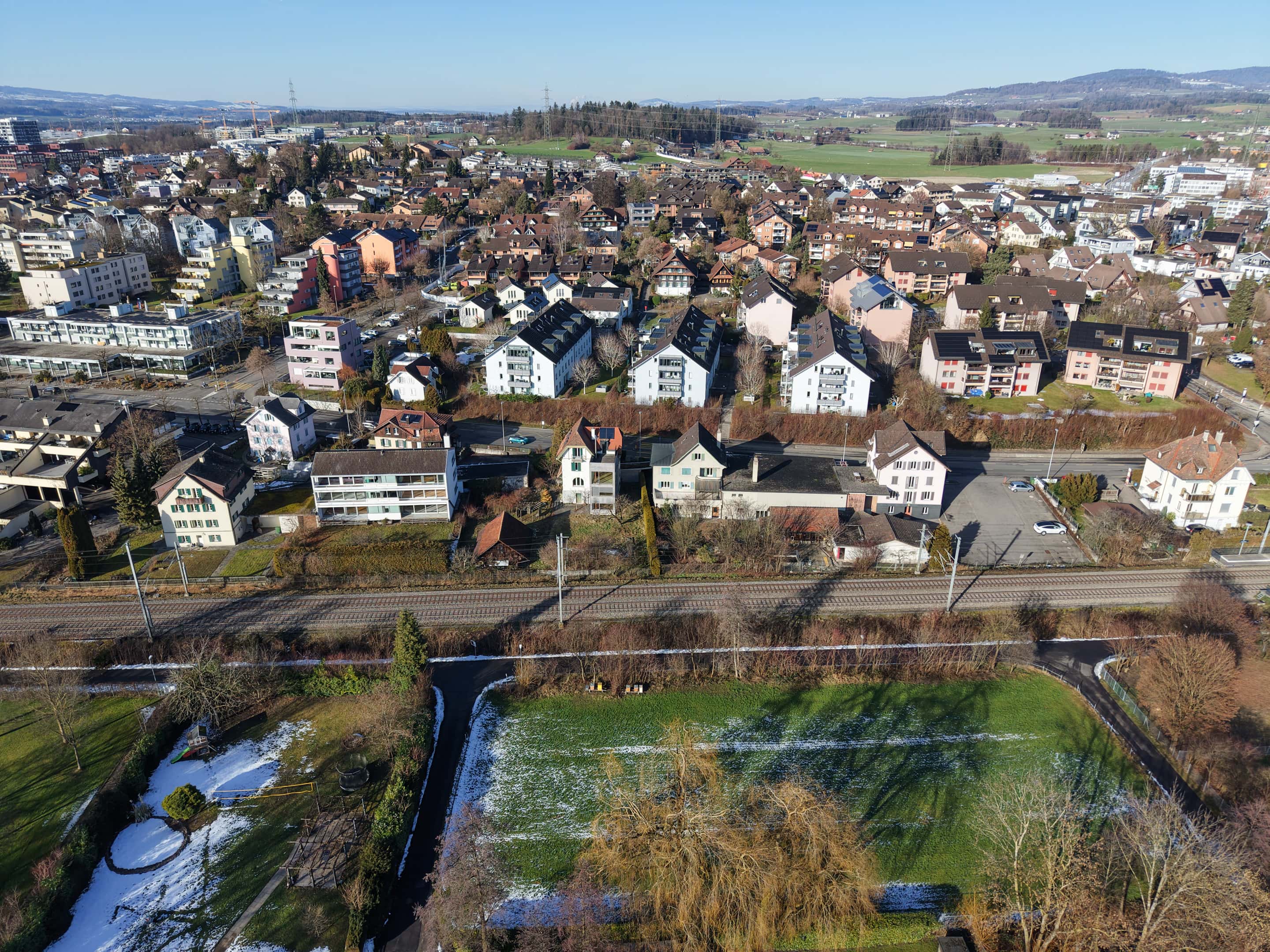 Blick von Zugersee her
