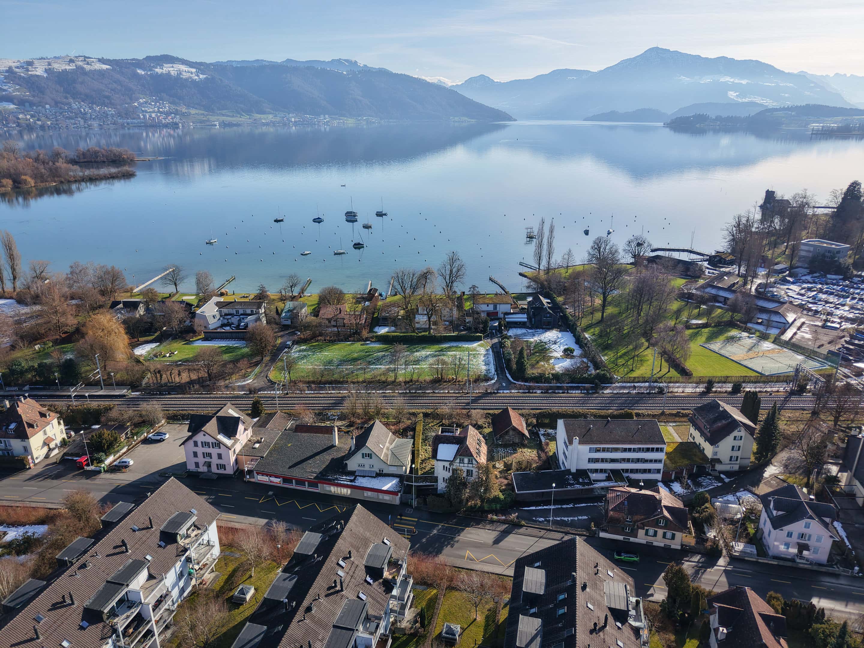 Luftaufnahme Zugerstrasse/Andreasweg
