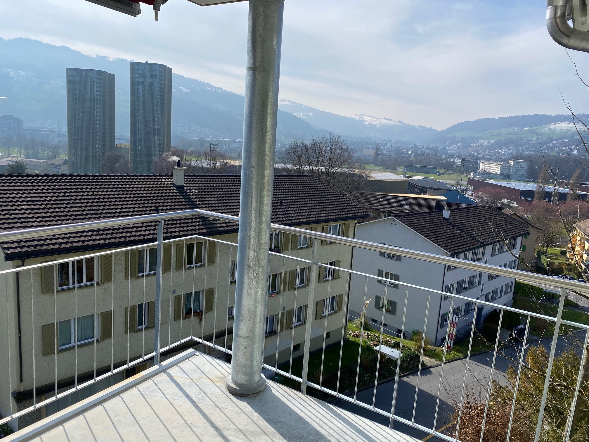 Blick vom Balkon
