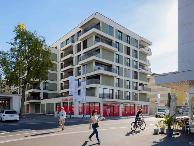 Ansicht von der Alten Bahnhofstrasse her
